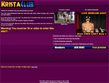 Tablet Screenshot of kristaclub.com